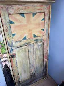 Antique rustic cabinet cupboard