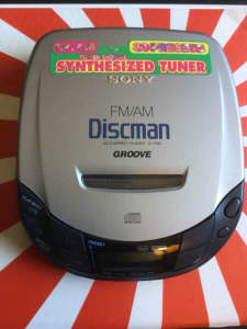VINTAGE SONY DISCMAN CD PLAYER D-193 ORIGINAL PACKAGE COMPLETE NOT WORKING
