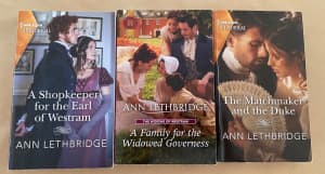 Ann Lethbridge Harlequin Historical Romance Books x 3