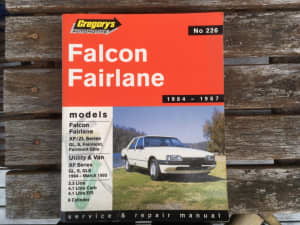 Workshop manual for Ford Falcon and  Fairlane XF ZL for man cave