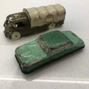 Vintage tin toy cars