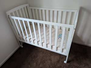 Good Condition Baby Cot and Mattress For Sale!
