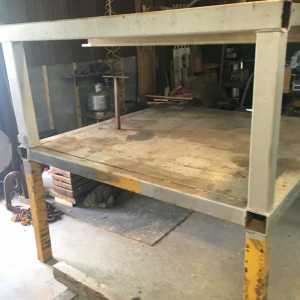 6x4 all steel work bench with top shelve