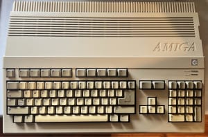 Commodore Amiga 500 with PiStorm accelerator/Caffeine OS