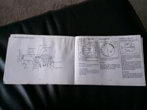 Original skyline R33 GTR owners manual