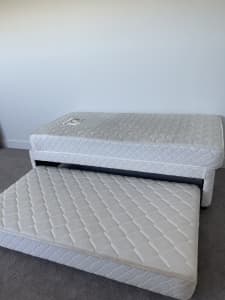 Single bed and trundle Slumberzone spring mattress with BONUS