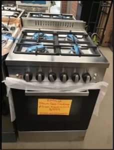 Freestanding Gas Oven/Cooktop, Electric Grill Model EM534MV14.