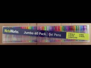 GEL PENS Pack of 60 - NEW - Metallic, Neon Glitter, Pastel. Kids Art