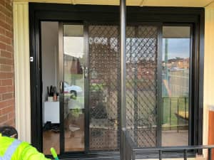 Supply and install security door, security window, Diamond Flyscreen