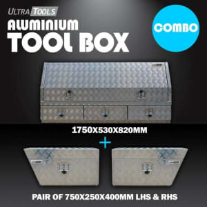 COMBO - Ultra Tools 2.5mm Aluminium 1750x530x820mm Side Opening T