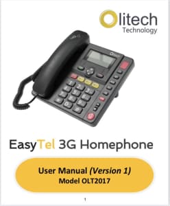 Seniors Phone Olitech EasyTel - $50