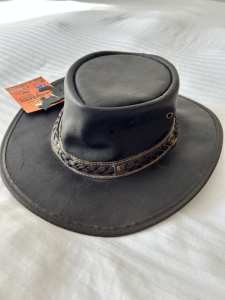 Kangaroo leather hat