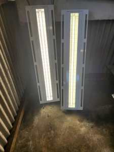 Approximately 60 new or near new modern 1200mm fluorescent lights with