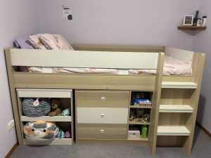 Noah single cabin bed with desk
