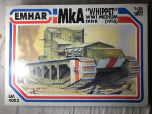 Model kits military 1/35 Mark A Whippet WW1 Medium Battle Tank
