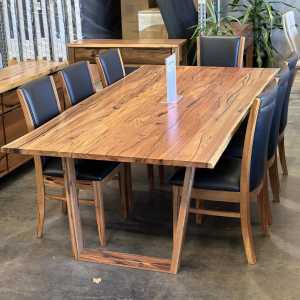 New Solid Marri Dining Tables with Natural Edge