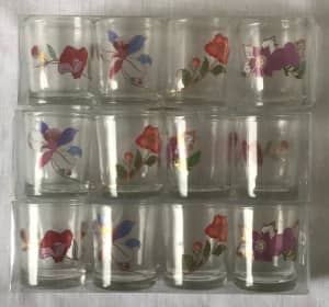 Small Glass Tealight Holders (NEW) 12 small tealight candles Bundle