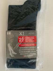 Socks Damart Thermolactyl Long XL(42-44) Grey New pickup Sth Guildford
