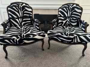 French Provincial Arm Chairs - Custom Made