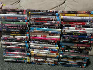 125 DVDs bulk lot 