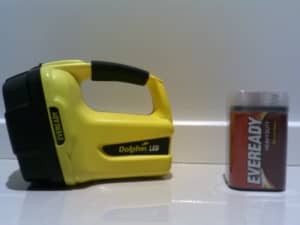 Eveready Dolphin LED Waterproof Torch & new BATTERY