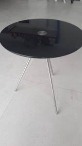 Coffe / side table black & chrome