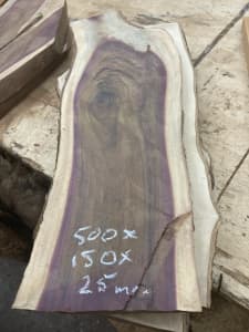 Purple gidgee timber craft wood slab