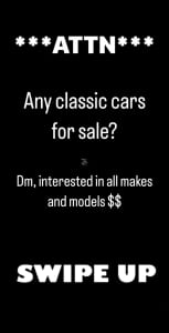 Wanted: Looking to buy classic car!!
