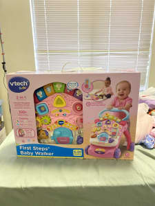 VTech First Steps Baby Walker with Detachable Learning Centre - Pink