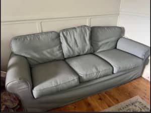 EKTORP 3-seat sofa, dark grey