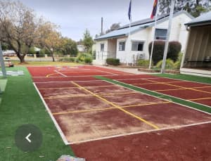 Concreting, Rubber, Synthetic grass 