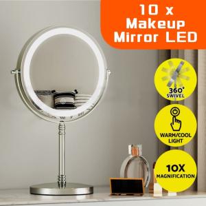 Makeup Mirror LED Round 360° Rotation 10x Magnifying *PICKUP/DELIVERY*