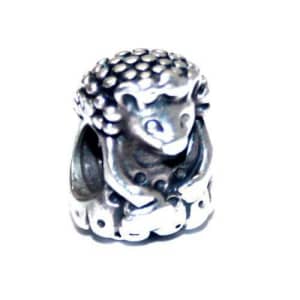 Pandora Miss Hedgehog 791179 - Retired Silver Charm 3.77G