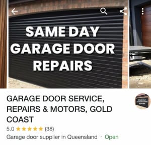 Garage door service special