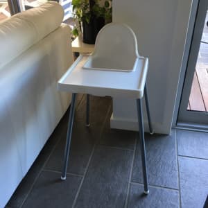 White IKEA high chair 