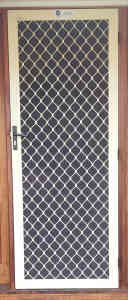 Diamond Grilled with Mesh One way vision Security front door