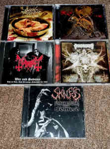 Metal cds. Rare, death metal, black metal