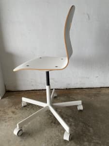 Office white gas lift chair