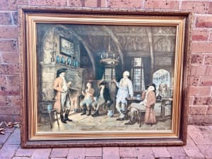 Large frame of The Landlords Story by Frank Moss Bennett 110cm