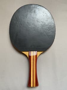 Vintage Gold cup table tennis racket with Stiga bag.