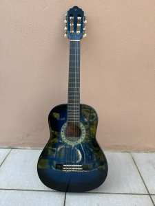 Valencia 1/4 Blue (TC11 BUS) classic nylon string guitar