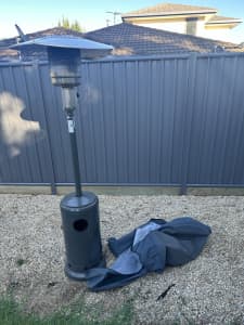 Outdoor gas heater and cover