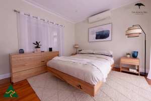 Aurora Messmate Australian Hardwood Floating Bed Frame