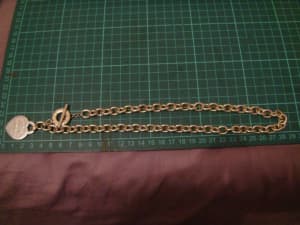Tiffany &Co New York 925 Heart Tag Chain Necklace sale as is
