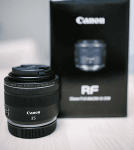 Canon RF35 f1.8 macro stm lens