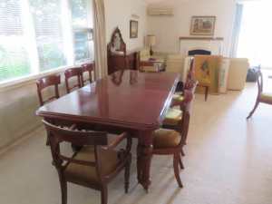 Large extendable traditonal dining table