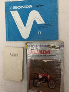 Honda CR Parts List and manuals