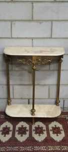 Marble And Brass Console Table