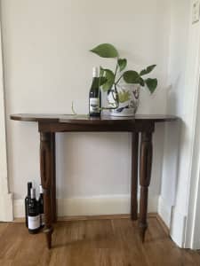 Wood decorative table - end/side table - storage