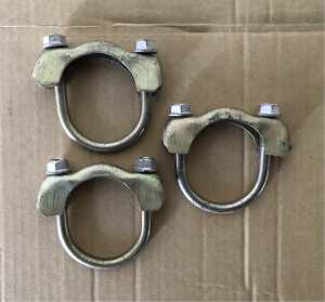 Ford Exhaust Pipe U Bolt Clamps x 3 2-1/8 (Never used)